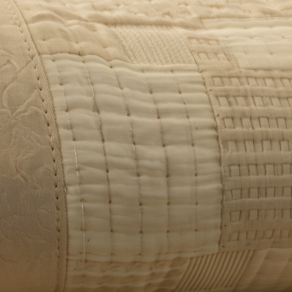 Покрывало хлопковое 200х230 см для дома 40% бельгийский лен 60% хлопок patchwork GL-4730 - изображение 3