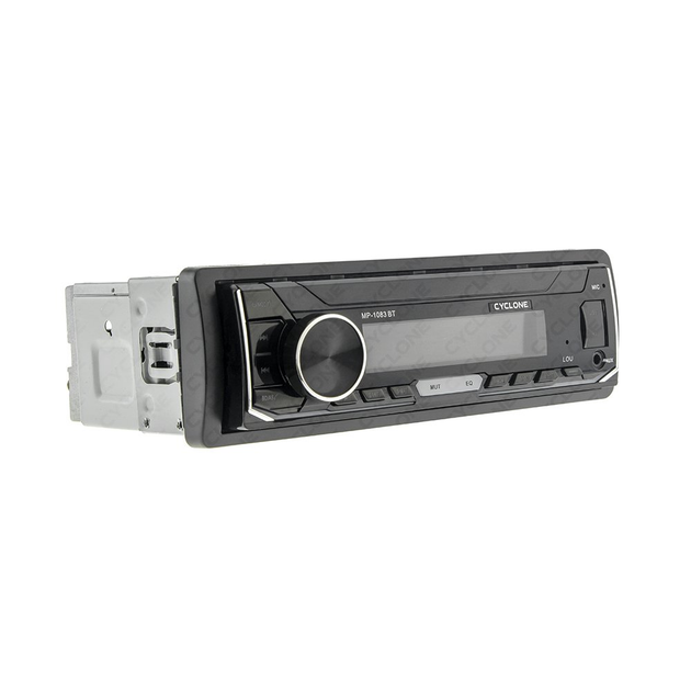 Автомагнитола Cyclone 1DIN Bluetooth MP3 USB microSD AUX FM-радио автомагнитола в авто с RGB подсветкой и управлением через смартфон - изображение 4
