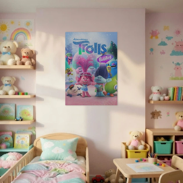 Постер Тролі, Trolls, декор в кімнату дитини, A3 42×30 см (id6592) - зображення 2