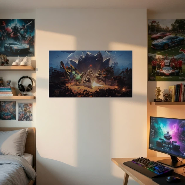 Интерьерная картина Helldivers 2, декор в комнату геймера, 24×42 см (id6622) - изображение 2