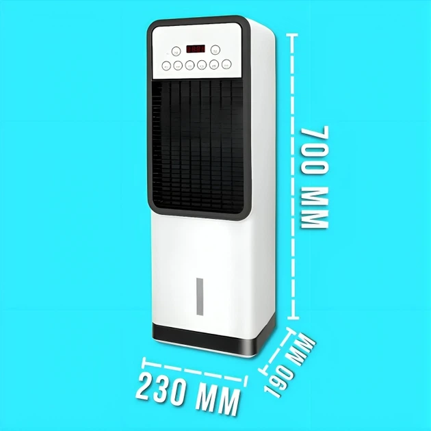 Мобільний кондиціонер 2в1 Germatic Air Max Pro з обігрівом та охолодженням, пультом і сенсорним дисплеєм, білий - зображення 5