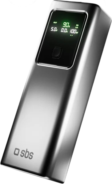 Powerbank SBS LCD 20000 mAh 100W Grey (TTBB20000LCDPD100) - obraz 2