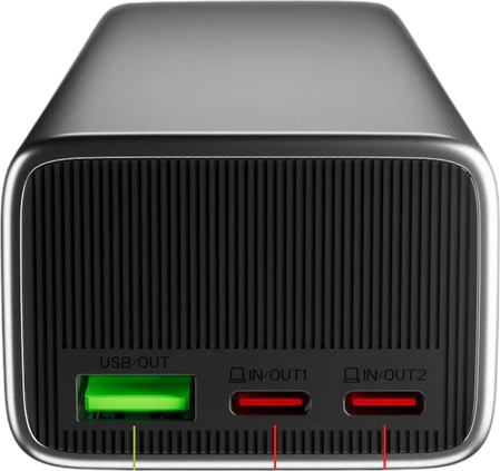 Powerbank SBS LCD 20000 mAh 100W Grey (TTBB20000LCDPD100) - obraz 4