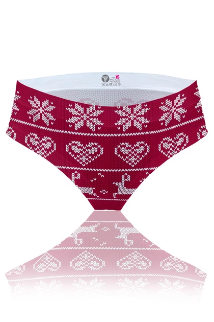 Трусики-стрінги TOTALFIT XP2K10-P13 Christmas Baby M Червоний, Білий - Фото 1 Трусики-стрінги TOTALFIT XP2K10-P13 Christmas Baby M Червоний, Білий - зображення 1