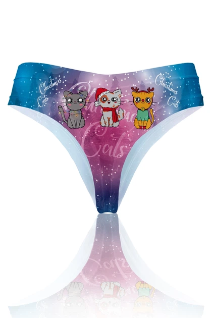 Трусики-стрінги TOTALFIT XP2K10-P14 Christmas Baby XS Блакитний, Рожевий - зображення 2
