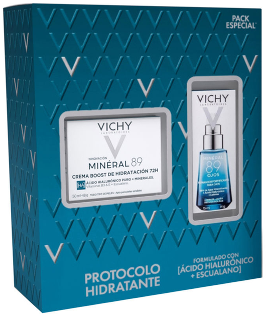 Zestaw do pielęgnacji twarzy Vichy Mineral 89 Krem do twarzy nawilżający 50 ml + Serum pod oczy wzmacniający 15 ml (8431567697686) - Zdjęcie 1 Zestaw do pielęgnacji twarzy Vichy Mineral 89 Krem do twarzy nawilżający 50 ml + Serum pod oczy wzmacniający 15 ml (8431567697686) - obraz 1