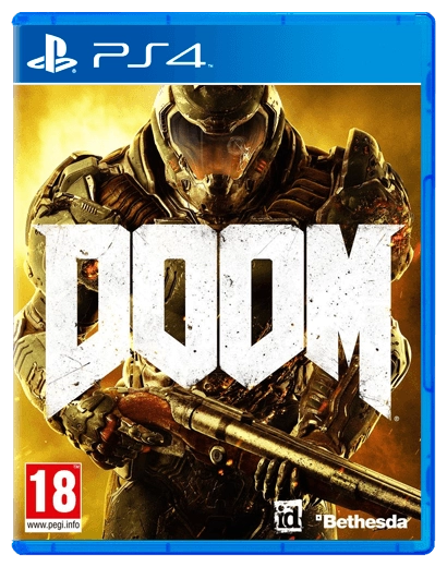 Игра DOOM для PS4 (Blu-ray диск) RU Б/У - Фото 1 Игра DOOM для PS4 (Blu-ray диск) RU Б/У - изображение 1