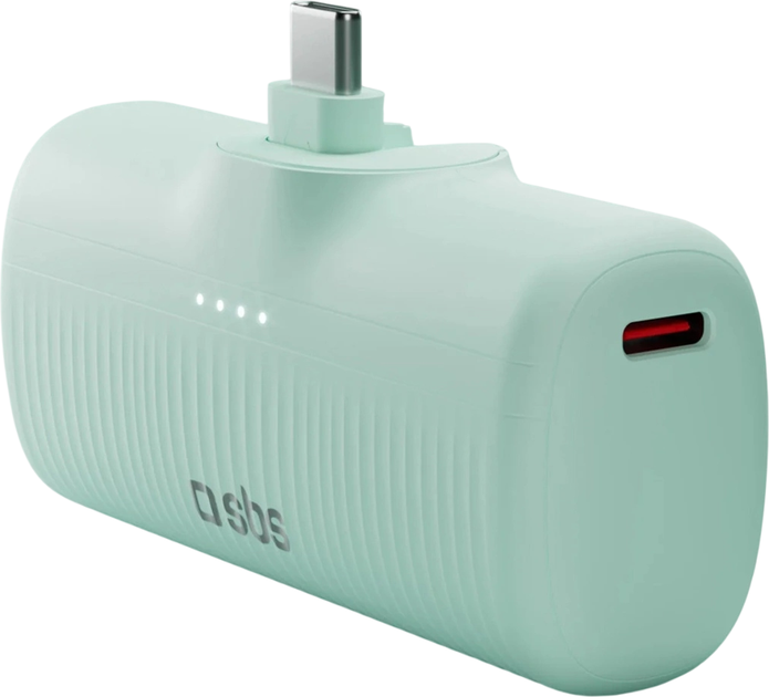 Powerbank SBS EcoPower 5000 mAh 10W Green (8018417498442) - obraz 2