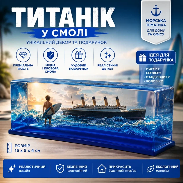 Іграшка антистрес Непотоплюваний кораблик Титанік 145х50х52 - Фото 8 Іграшка антистрес Непотоплюваний кораблик Титанік 145х50х52 - зображення 8