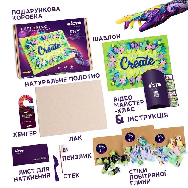 Набор для создания объемной картины Okto CREATE 30x40 см (10051) - изображение 3
