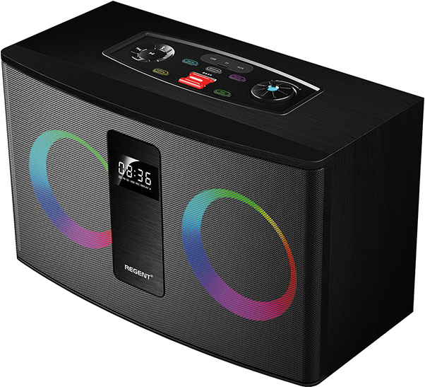 Radio Ferguson Regent Power Audio 300BT RGB Black (REGENT 300BT) - obraz 2