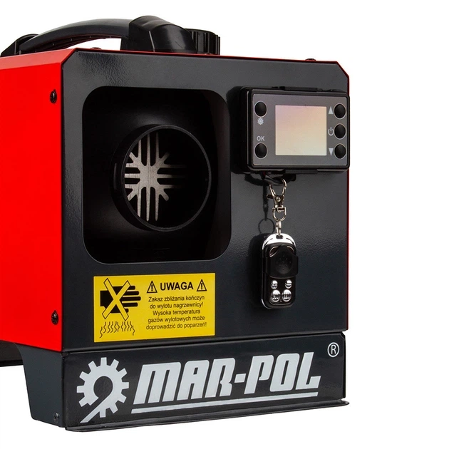 Автономный дизельный обогреватель Mar-Pol M80950, 8 кВт, 12В/220В, LCD-дисплей, пульт управления, для авто, гаража, кемпера и помещений, тип Webasto - изображение 4