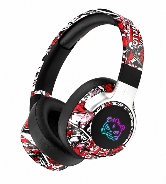 Беспроводные накладные наушники SY-T12 Bluetooth 5.4, Hi-Fi звук, RGB подсветка, с микрофоном, для телефона и ПК, Чорні - Фото 2 Беспроводные накладные наушники SY-T12 Bluetooth 5.4, Hi-Fi звук, RGB подсветка, с микрофоном, для телефона и ПК, Чорні - изображение 2