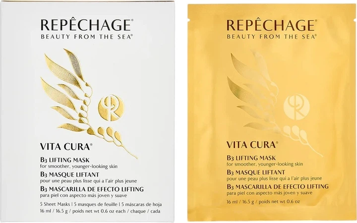 Maska do twarzy Repechage Vita Cura B3 liftingująca z niacynamidem 5 x 16 ml (675765040587) - Zdjęcie 1 Maska do twarzy Repechage Vita Cura B3 liftingująca z niacynamidem 5 x 16 ml (675765040587) - obraz 1