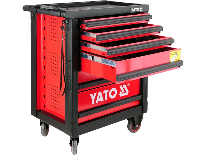 Шафа інструментальна YATO YT-5530 з інструментом 177 пр. 6 шухляд на колесах - изображение 4
