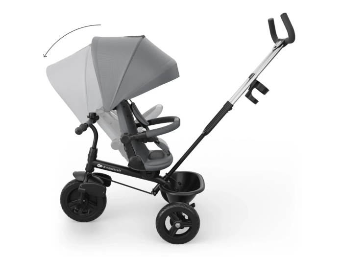 Триколісний велосипед Aston 2 Plus, Kinderkraft (Grey) - зображення 7