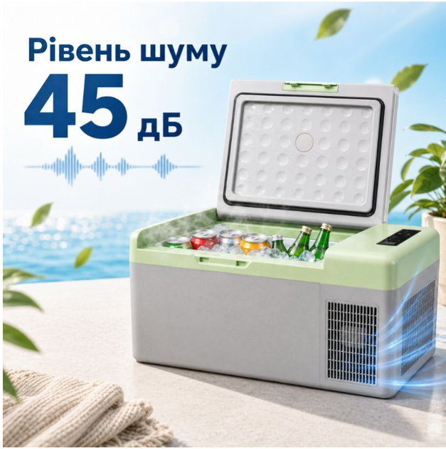 Портативный холодильник 15л Gearo автохолодильник компрессорный