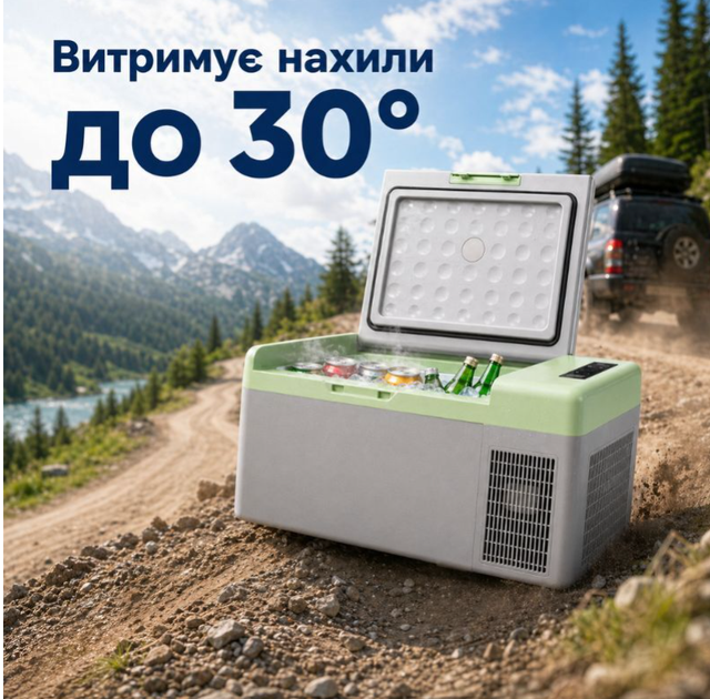 Портативный холодильник 15л Gearo автохолодильник компрессорный