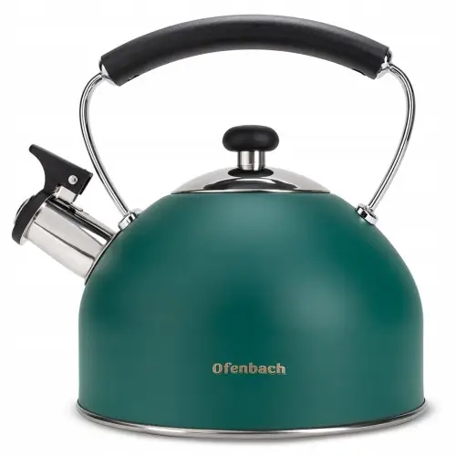 Чайник Ofenbach NB-100326 2.2 л из нержавеющей стали со свистком для индукции и газа - Фото 2 Чайник Ofenbach NB-100326 2.2 л из нержавеющей стали со свистком для индукции и газа - изображение 2
