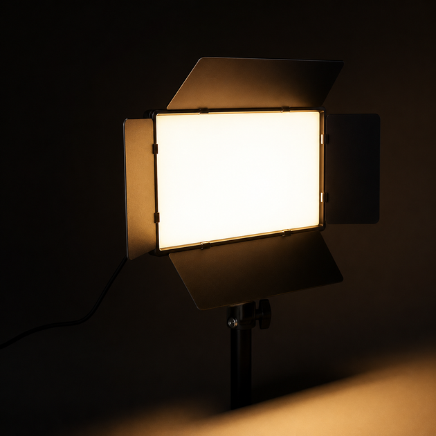 Відеосвітло E900 LED панель 50W з пультом ДК для фото- та відеозйомки, 3200-5700K, CRI 96+ - зображення 5
