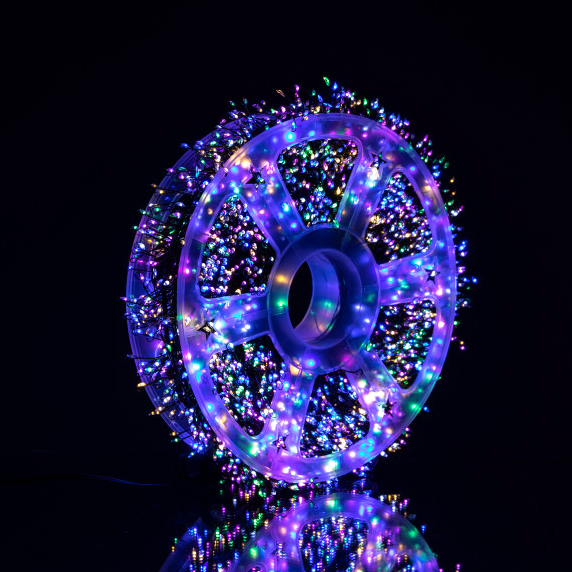 Гирлянда-нить 3000 LED 100 метров для дома зеленая GL-5240 - Фото 7 Гирлянда-нить 3000 LED 100 метров для дома зеленая GL-5240 - изображение 7