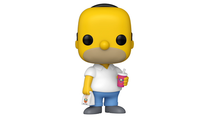 Фигурка FUNKO POP! Симпсоны Гомер The Simpsons Homer with Krusty Burger 112mm 1737 86406 - изображение 3
