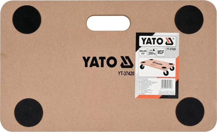 Візок платформа YATO 500 x 300 мм на 4 колесах 200 кг YT-37420 - Фото 3 Візок платформа YATO 500 x 300 мм на 4 колесах 200 кг YT-37420 - зображення 3