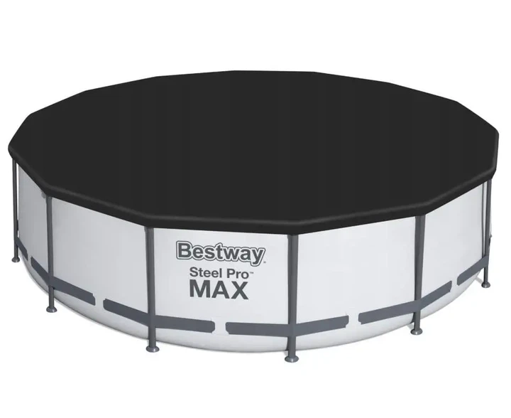 Большой каркасный бассейн 15 232 л Bestway 5612X-4в1 (бассейн, подстилка, стремянка, тент) 427х122 см. - изображение 4