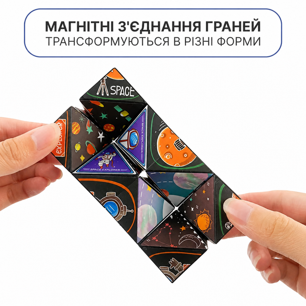 Головоломка магнитный кубик-трансформер Magic Cube 72 формы - изображение 3