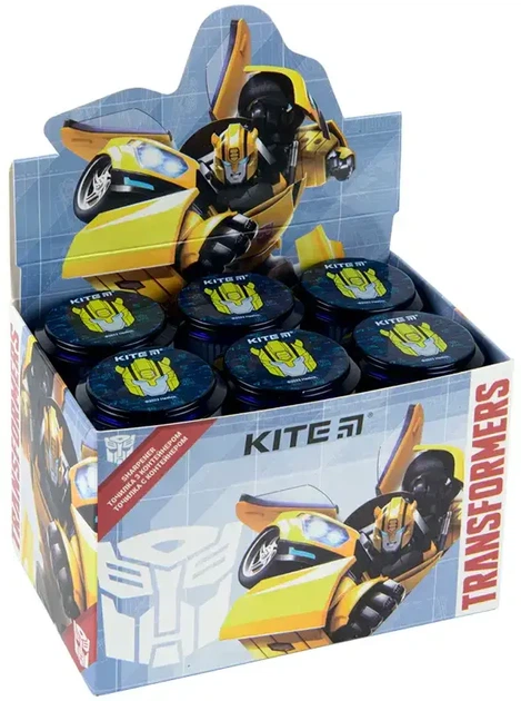 Набір точилок для олівців Kite Transformers з контейнером Сині 24 шт (TF22-117) - Фото 1 Набір точилок для олівців Kite Transformers з контейнером Сині 24 шт (TF22-117) - зображення 1