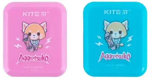 Набір точилок для олівців Kite Aggretsuko з контейнером асорті кольорів 24 шт (AR24-116) - зображення 2