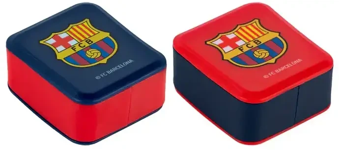 Набір точилок для олівців Kite FC Barcelona з контейнером асорті кольорів 24 шт (BC26-116) - зображення 3