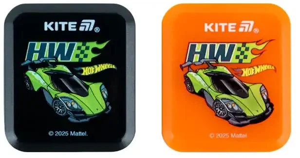 Набор точилок для карандашей Kite Hot Wheels с контейнером ассорти цветов 24 шт (HW25-116) - изображение 2