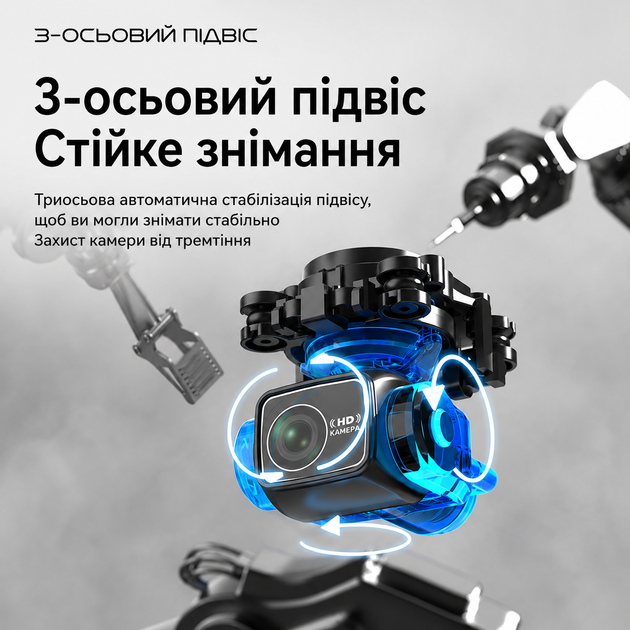 Квадрокоптер S187 с 4K камерой и 3-осевым подвесом, GPS FPV дрон с экраном 4.5", Wi-Fi 5G, дальность до 2 км, до 25 минут полета, лазерное обнаружение препятствий - изображение 13