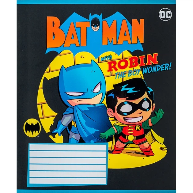 Зошит шкільний Kite 12 аркушів коса лінія DC Comics (DC24-235) - Фото 1 Зошит шкільний Kite 12 аркушів коса лінія DC Comics (DC24-235) - изображение 1