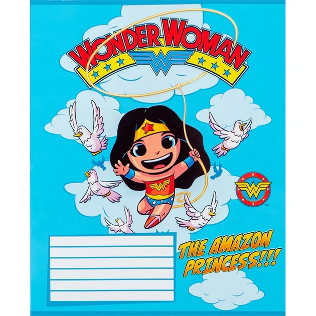 Зошит шкільний Kite 12 аркушів коса лінія DC Comics (DC24-235) - Фото 3 Зошит шкільний Kite 12 аркушів коса лінія DC Comics (DC24-235) - изображение 3