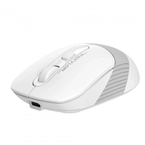Миша A4Tech Fstyler FB10C, Grayish White, USB, бездротова, оптична, BT+RF (Combo), 1200/1600/2000/2400 dpi, 125 Hz, 4 кнопки, вбудований Li акумулятор - зображення 3