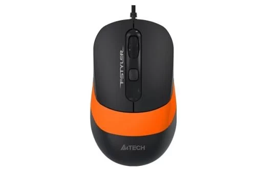Мышь A4Tech Fstyler FM10 1600dpi Black+Orange, USB - Фото 1 Мышь A4Tech Fstyler FM10 1600dpi Black+Orange, USB - изображение 1