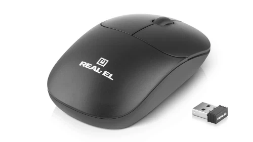 Миша REAL-EL RM-311W Wireless, Black - Фото 4 Миша REAL-EL RM-311W Wireless, Black - зображення 4