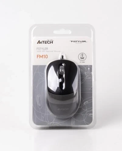 Мышь A4Tech Fstyler FM10 1600dpi Black+Grey, USB - изображение 6