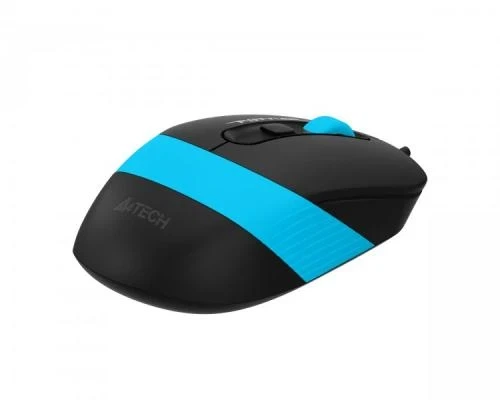 Мышь A4Tech Fstyler FM10S 1600dpi Black+Blue, USB, бесшумная - изображение 7