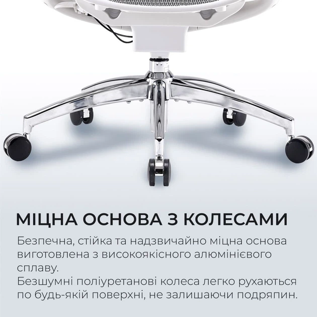 Офісне крісло Sihoo DORO C300 Pro Mesh White (DORO-C300-PRO-M102) [167666] - зображення 17