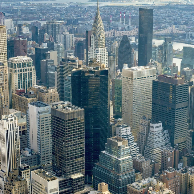 Интерьерная картина Нью-Йорк, вид с высоты, New York, комнатный декор, 28×42 см (id0267) - изображение 3