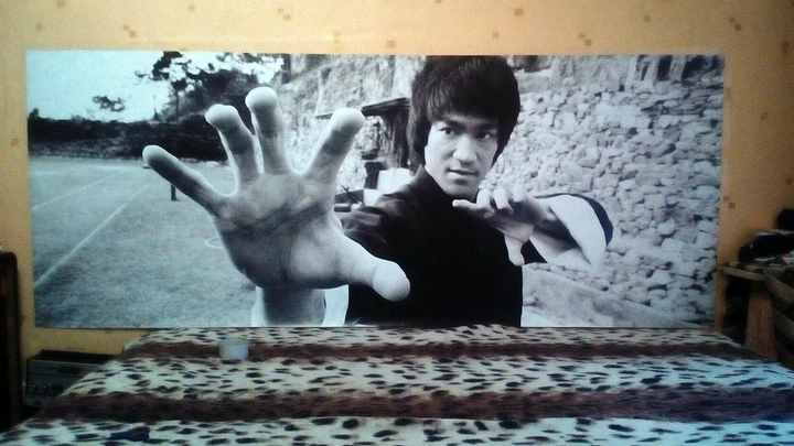 Постер Брюс Лі у стійці, Bruce Lee, бойові мистецтва, A3 24×42 см (id0208) - зображення 4