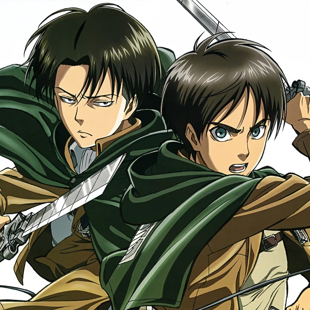 Інтер'єрна картина Атака на титанів, Леві та Ерен, Attack on Titans, аніме, 85×60 см (id0255) - зображення 3