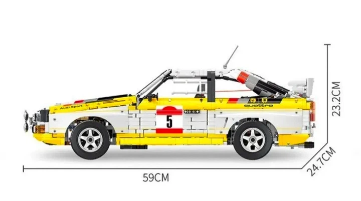 Audi Quattro з радіокеруванням 3887 деталей S1 Group B 1984 sport - зображення 5