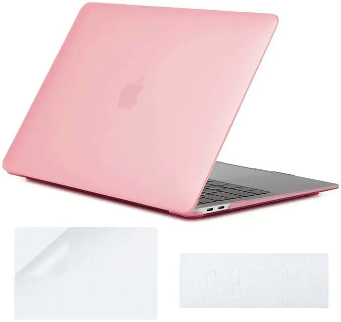 Чехол силиконовый для MacBook Air 13 дюймов A1932 A2179 A2337 защита от царапин пыли Pink Sand - изображение 3