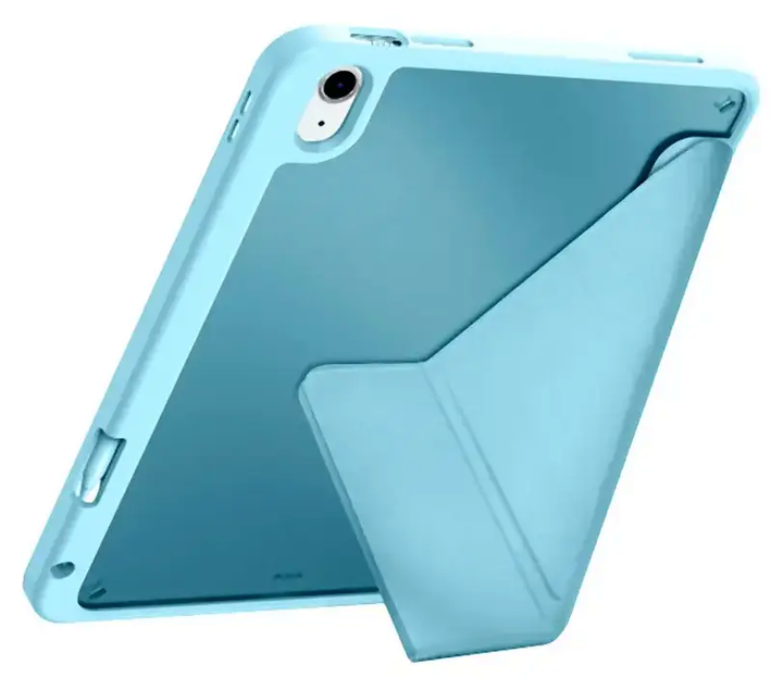 Чехол противоударный для Apple iPad Pro 11 дюймов 2024 силиконовый с подставкой защита синий - изображение 5