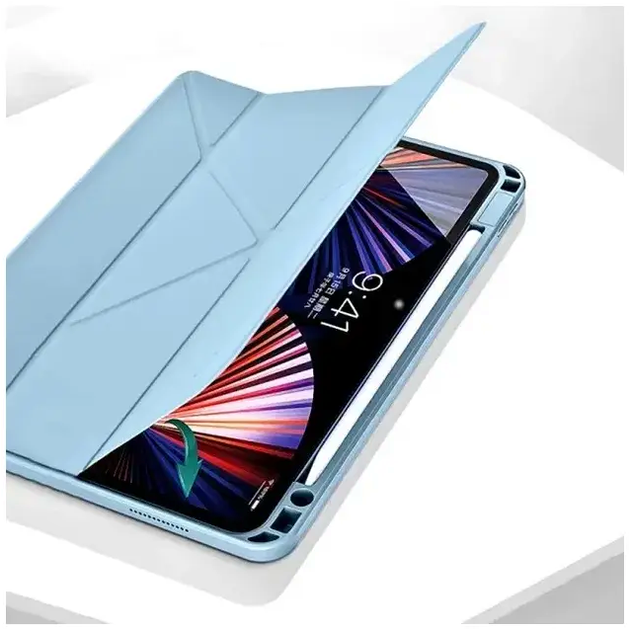 Чохол протиударний для iPad Air 10.9 11 2024 силіконовий легкий захист від ударів блакитний - зображення 8