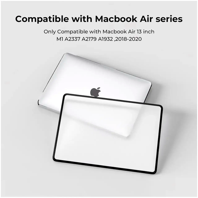 Чехол противоударный для MacBook Air 13.3 дюйма A1932 A2179 A2337 силикон защита от ударов черный - Фото 3 Чехол противоударный для MacBook Air 13.3 дюйма A1932 A2179 A2337 силикон защита от ударов черный - изображение 3